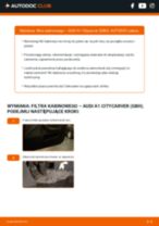 Jak wymienić Filtr kabinowy przeciwpyłkowy w AUDI A1 Citycarver (GBH) - porady i wskazówki