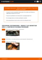 High-level professioneel handboek over vervanging van Wisserblad op de CLIO