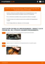 La guía profesional para realizar la sustitución de Escobillas de Limpiaparabrisas en tu Renault Clio 3 Furgón 1.5 dCi