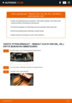 Korjaamokäsikirja tuotteelle Clio III Van (SB_, SR_) 1.2 Hi-Flex (SR1U)