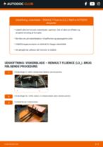 DIY-manual til udskiftning af Viskerblade i RENAULT FLUENCE