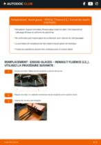 Comment changer Essuie-glaces RENAULT FLUENCE arrière et avant - Manuel pdf
