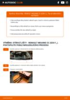 Podrobné PDF tutoriály, jak vyměnit List stěrače na autě RENAULT MEGANE CC (EZ0/1_)