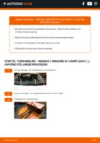 RENAULT Megane III Coupe (DZ) 2020 reparations- och underhåll handledning