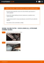 Gaisa filtrs: profesionāla rokasgrāmata tā nomaiņai tavam Dacia Logan LS 1.4