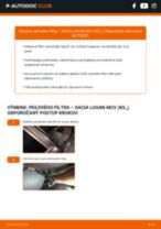 Profesionálny sprievodca výmenou súčiastky Palivový filter na tvojom aute Dacia Logan MCV KS 1.5 dCi