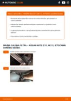 Degvielas filtrs: profesionāla rokasgrāmata tā nomaiņai tavam Nissan Note E11 1.5 dCi