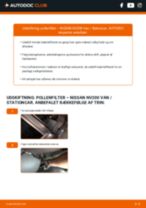 Den professionelle guide til udskiftning af Luftfilter på din Nissan NV200 Van 1.5 dCi 85 (M20, M20M)