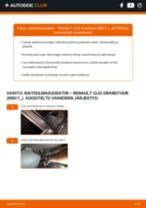 Kuinka vaihtaa Sisäilmansuodatin RENAULT CLIO Grandtour (KR0/1_) - käsikirja verkossa