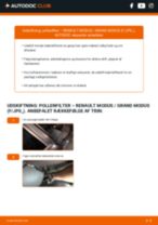 Den professionelle guide til udskiftning af Luftfilter på din RENAULT MODUS / GRAND MODUS (F/JP0_) 1.5 dCi