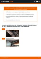 DIY-manual for utskifting av Kupefilter i RENAULT MODUS / GRAND MODUS 2023