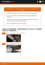 Hogyan végezzek Utastér levegő szűrő cserét Micra III Hatchback (K12) 1.4 16V autómban? Lépésről-lépésre útmutatók