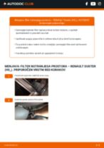 RENAULT Duster (HS_) 2020 navodila za popravilo in vzdrževanje