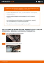 Sostituzione Filtro Antipolline carbone attivo e biofunzionale Logan II MCV: tutorial PDF passo-passo