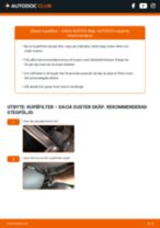 Den professionella guiden för att byta Luftfilter på din Dacia Duster Skåpbil 1.5 dCi 4x4