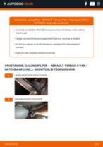 Samm-sammuline PDF-juhend RENAULT Twingo II Kasten / Schrägheck (CNO_) Salongifilter asendamise kohta