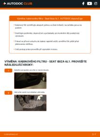 Jak provést výměnu: Kabinovy filtr Ibiza III Hatchback (6L) 1.9 TDI
