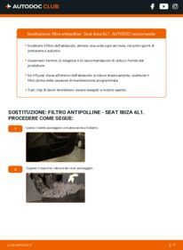 Come effettuare una sostituzione di Filtro Antipolline 1.9 TDI Seat Ibiza 6L