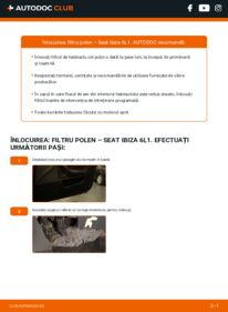 Cum să efectuați înlocuirea: Filtru habitaclu Seat Ibiza 3 1.9 TDI