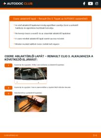Hogyan végezze a cserét: 1.5 dCi Renault Clio 3 Törlőlapát
