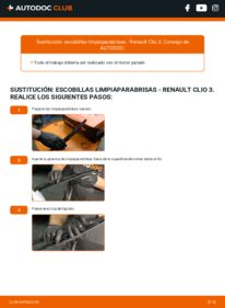 Cómo sustitución de Escobillas de Limpiaparabrisas 1.5 dCi Renault Clio 3