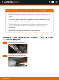 Jak wymienić Filtr powietrza kabinowy Clio III Hatchback (BR0/1, CR0/1) 1.5 dCi