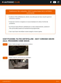 Sostituzione di Filtro Antipolline Seat Cordoba 6L2 1.9 TDI