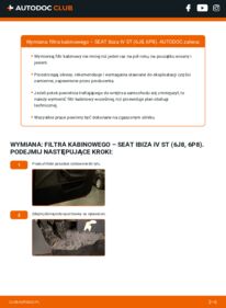 Jak wymienić Filtr powietrza kabinowy Ibiza IV ST (6J8, 6P8) 1.2 TDI
