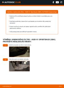 Jak provést výměnu: Kabinovy filtr A1 Sportback (GBA) 30 TFSI