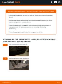 Jak wymienić Filtr powietrza kabinowy A1 Sportback (GBA) 30 TFSI
