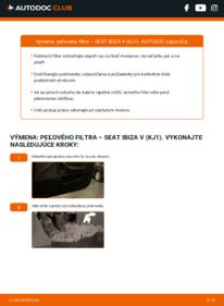 Ako vykonať výmenu: Kabínový filter na Ibiza V (KJ1) 1.0 TSI