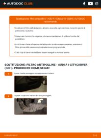 Sostituzione di Filtro Antipolline AUDI A1 Citycarver (GBH) 25 TFSI