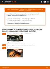Hogyan végezze a cserét: 1.5 dCi (KR0F) Renault Clio 3 Grandtour Törlőlapát