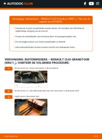 Vervanging uitvoeren: Ruitenwissers 1.5 dCi (KR0F) Renault Clio 3 Grandtour