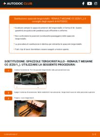 Sostituzione di Tergicristalli Renault Megane CC 1.5 dCi (EZ09, EZ1G, EZ0D, EZ14)