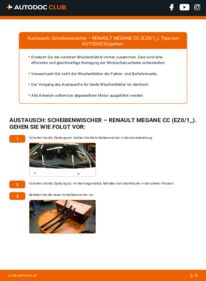Wie der Austausch bewerkstelligt wird: Scheibenwischer 1.5 dCi (EZ09, EZ1G, EZ0D, EZ14) Renault Megane CC