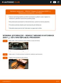 Jak wymienić Pióro wycieraczki Megane III Hatchback (BZ0/1) 1.5 dCi (BZ09, BZ0D, BZ1W, BZ29, BZ14)