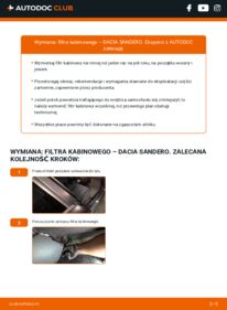 Jak wymienić Filtr powietrza kabinowy Sandero I (SD) 1.4 MPI LPG