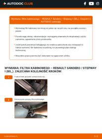 Jak wymienić Filtr powietrza kabinowy Sandero / Stepway I (BS_) 1.4