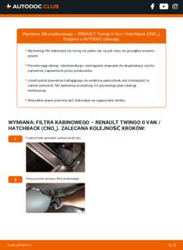Jak wymienić Filtr powietrza kabinowy Twingo II Van / Hatchback (CNO_) 1.2 (CN01, CN06)