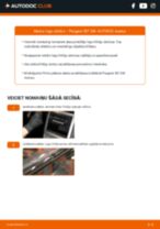 Tiešsaistes rokasgrāmata, kā pašam mainīt Stikla tīrītāja slotiņa uz PEUGEOT 307 SW (3H)