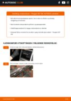 PDF med trinn for trinn-veiledning for bytte av PEUGEOT 307 SW (3H) Vindusviskere