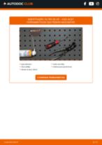 Como substituir Cabo de aço travão de estacionamento AUDI Q4 - manual online