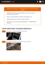 Udskiftning af Viskerblade foran og bag CITROËN BERLINGO Box (B9): manual pdf