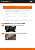 Manual online sobre a substituição de Escovas de para brisa em PEUGEOT 307 Saloon