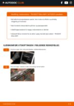 DIY-manual for utskifting av Vindusviskere i PEUGEOT RIFTER 2023