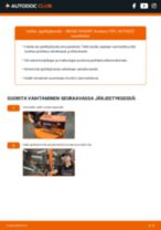 Online-ohjekirja, kuinka vaihtaa Tuulilasinpyyhkijät SKODA FAVORIT Pickup (787) -malliin