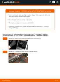 Kako izvesti menjavo: Metlica brisalnika stekel Dispatch III MPV (V) 2.0 BlueHDi