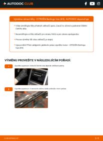 Jak provést výměnu: List stěrače Berlingo Van (K9) 1.5 BlueHDi