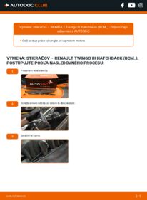 Ako vykonať výmenu: Stieracia liżta na Twingo III Hatchback (BCM) 1.0 SCe 70